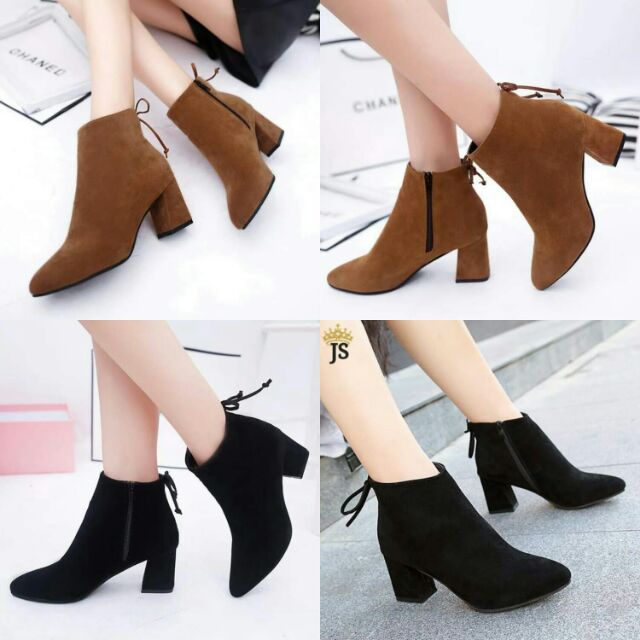 ANKLE BOOTS FOR WOMEN WITH HEELS Shopee Philippines