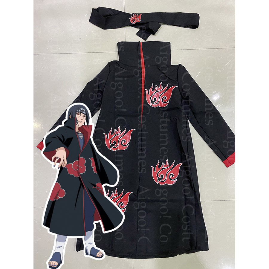 Naruto Akatsuki Itachi Costume for Kids Shopee Philippines