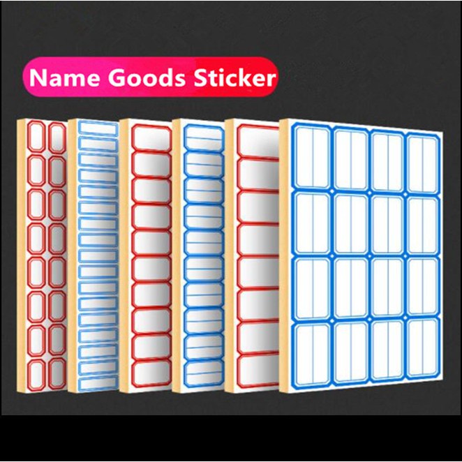 WATERPROOF Name Sticker/ Nama KALIS AIR/Sticker Label Product Shopee