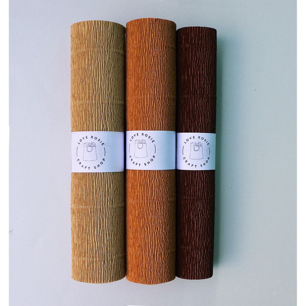 Italian Crepe Paper 180g Brown & Brown Pallete (from Italy) Shopee