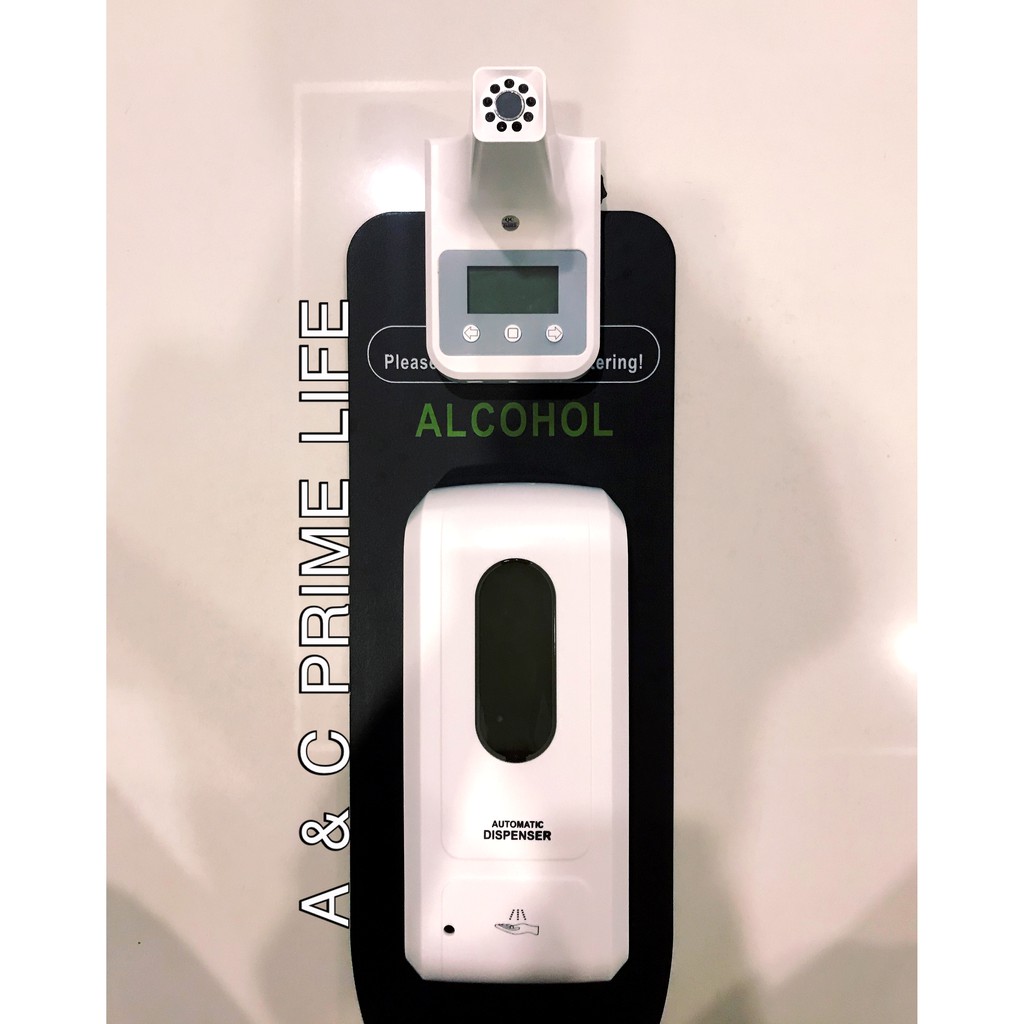 K8 DIGITAL THERMOMETER + AUTOMATIC ALCOHOL DISPENSER / 2 in 1 DIGITAL