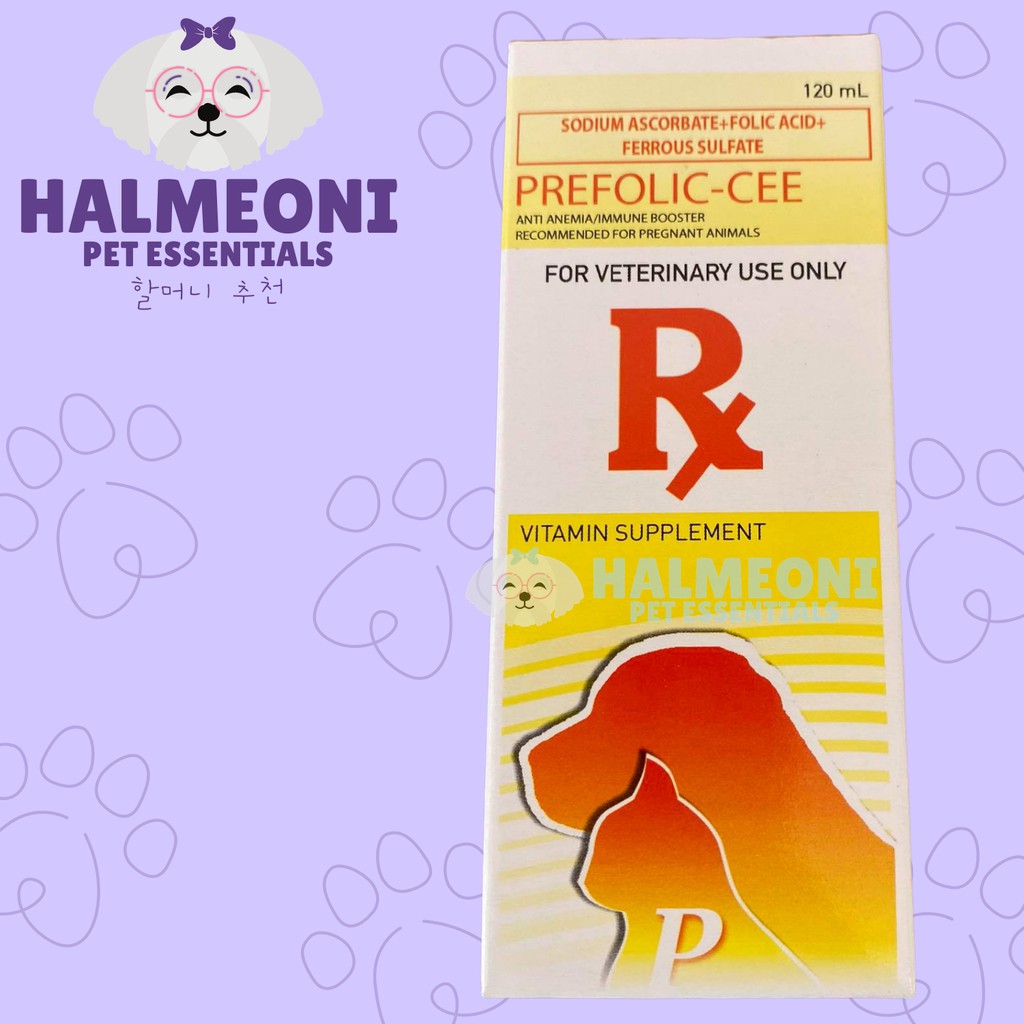 PREFOLICCEE (Sodium Ascorbate + Folic Acid + Ferrous Sulfate) Pet