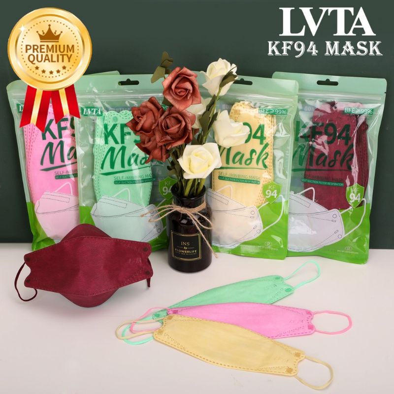 10PCS LVTA KF94 Face Mask Flavor 4 Layer Nonwoven 3D Anti Viral Mask