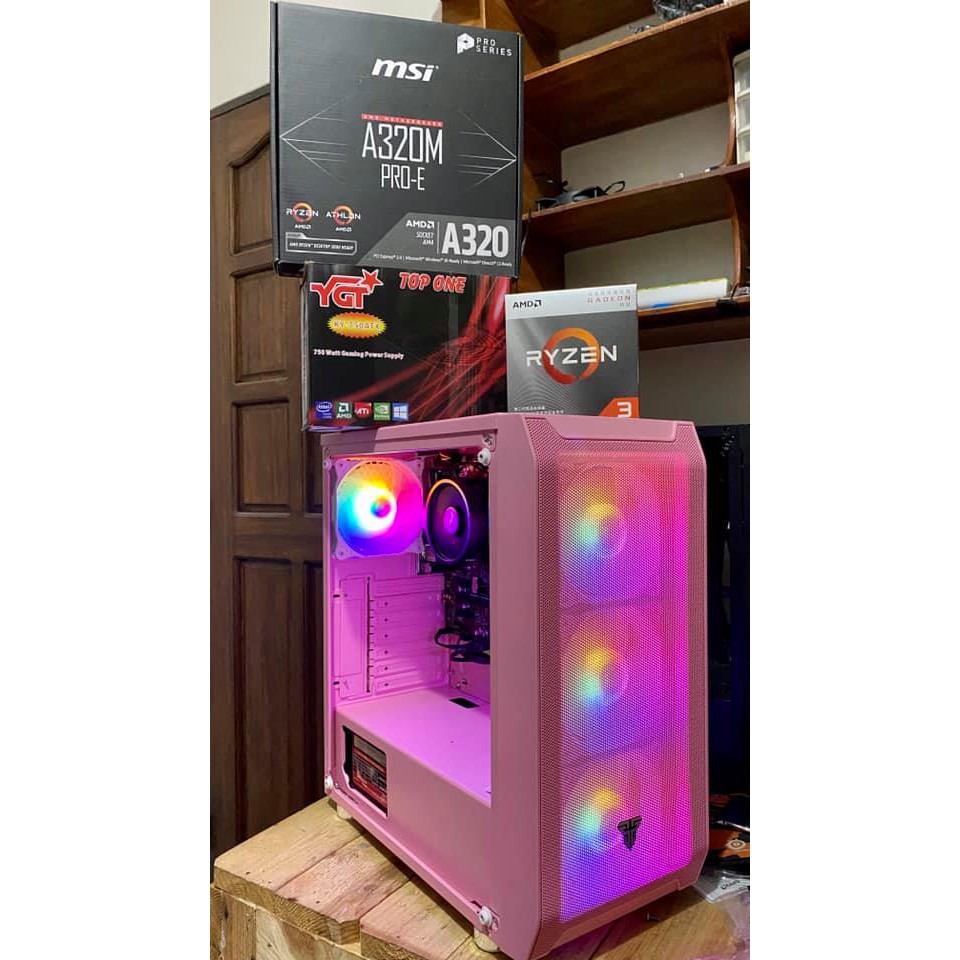 GAMING PC PINK SET UP RYZEN 3 3200G Shopee Philippines