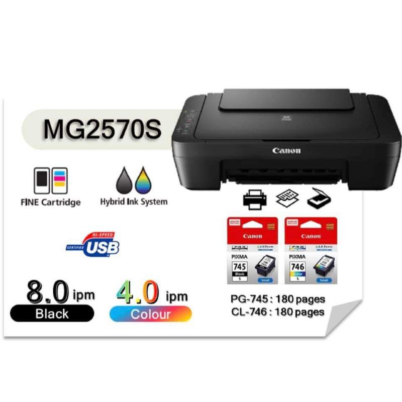 Original Canon Mg2570s 3 in 1 printer Shopee Philippines