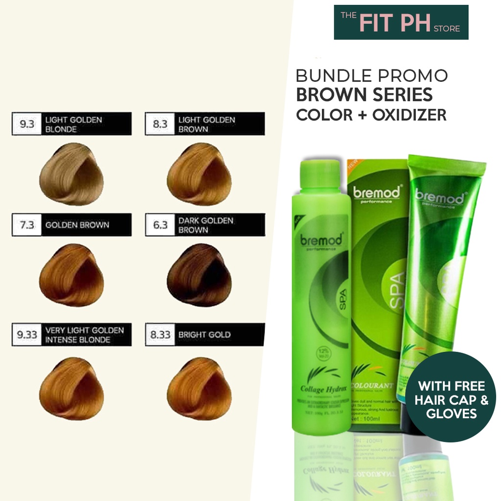 Bremod Hair Color BROWN SERIES with Oxidizer Shopee Philippines