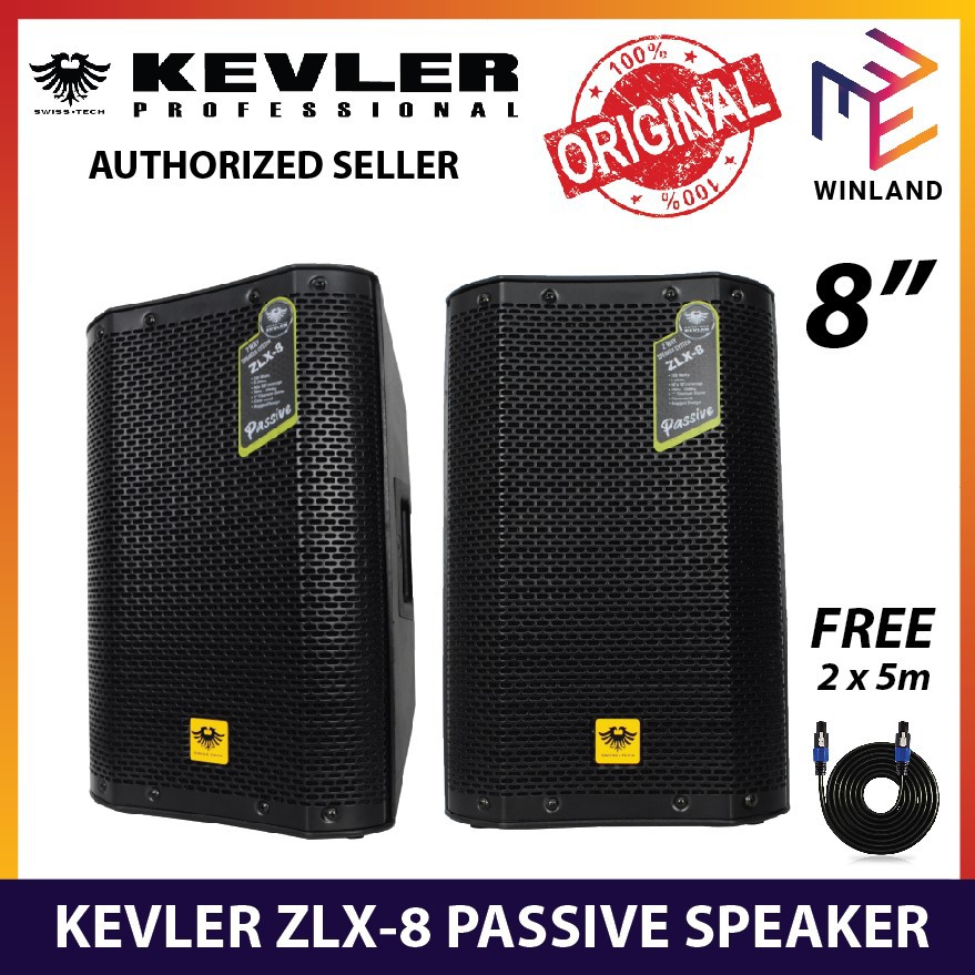 Kevler Professional ZLX8 8 250W Passive Speaker System Audio Sound