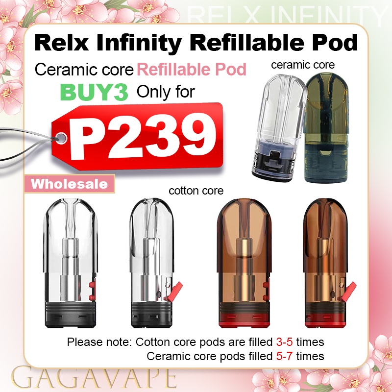 RELX Infinity Pods / RELX Essential / Relx Phantom Refillable Empty