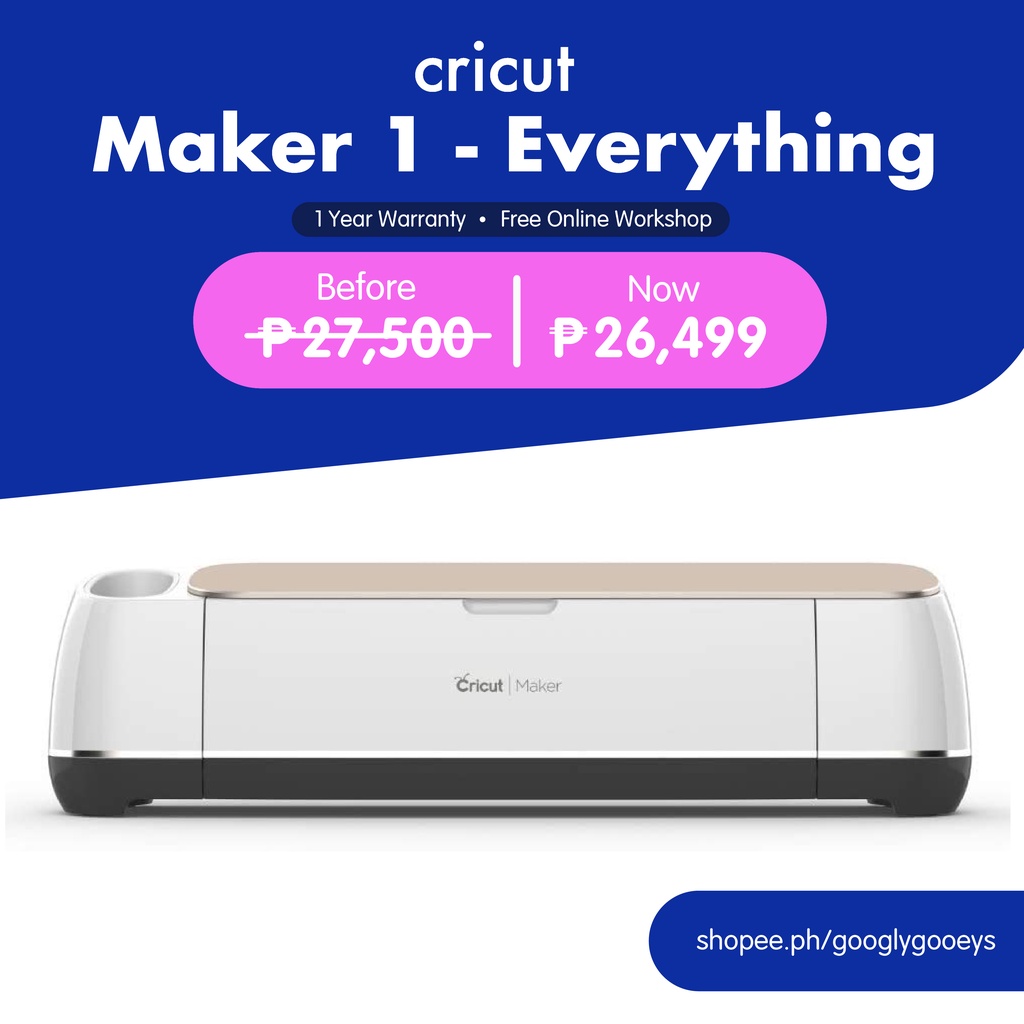 Cricut Maker + Everything Bundle Shopee Philippines