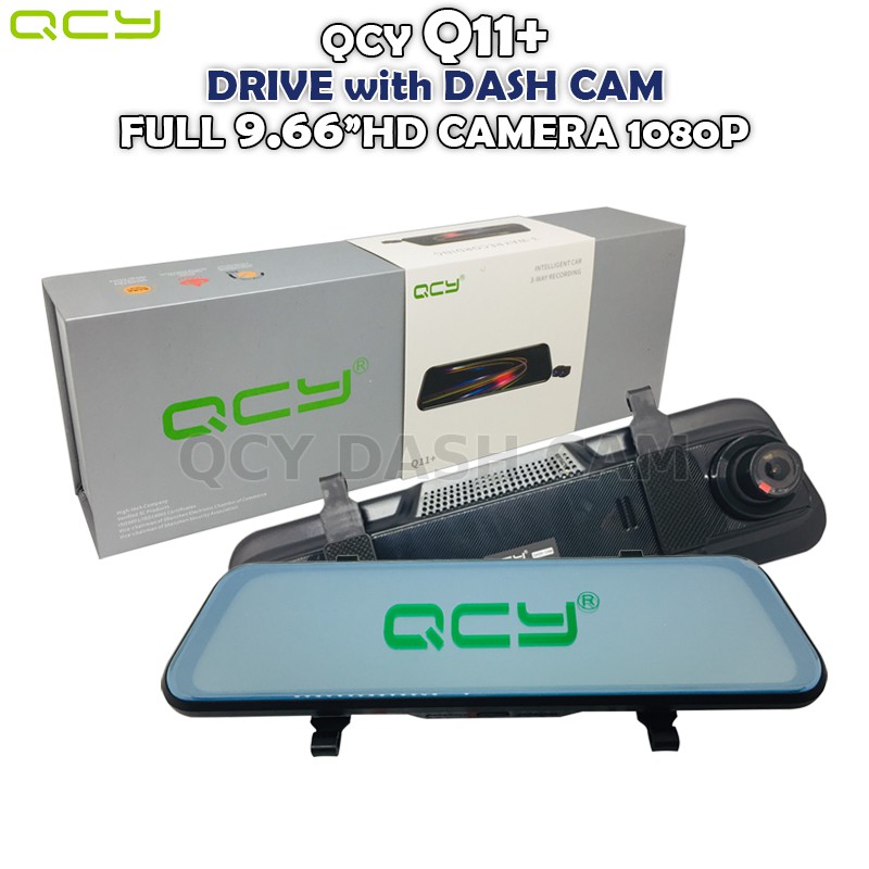 QCY DASH CAM Newest Q11+9.66 TOUCH SCREEN 3WAY DASHCAM Shopee