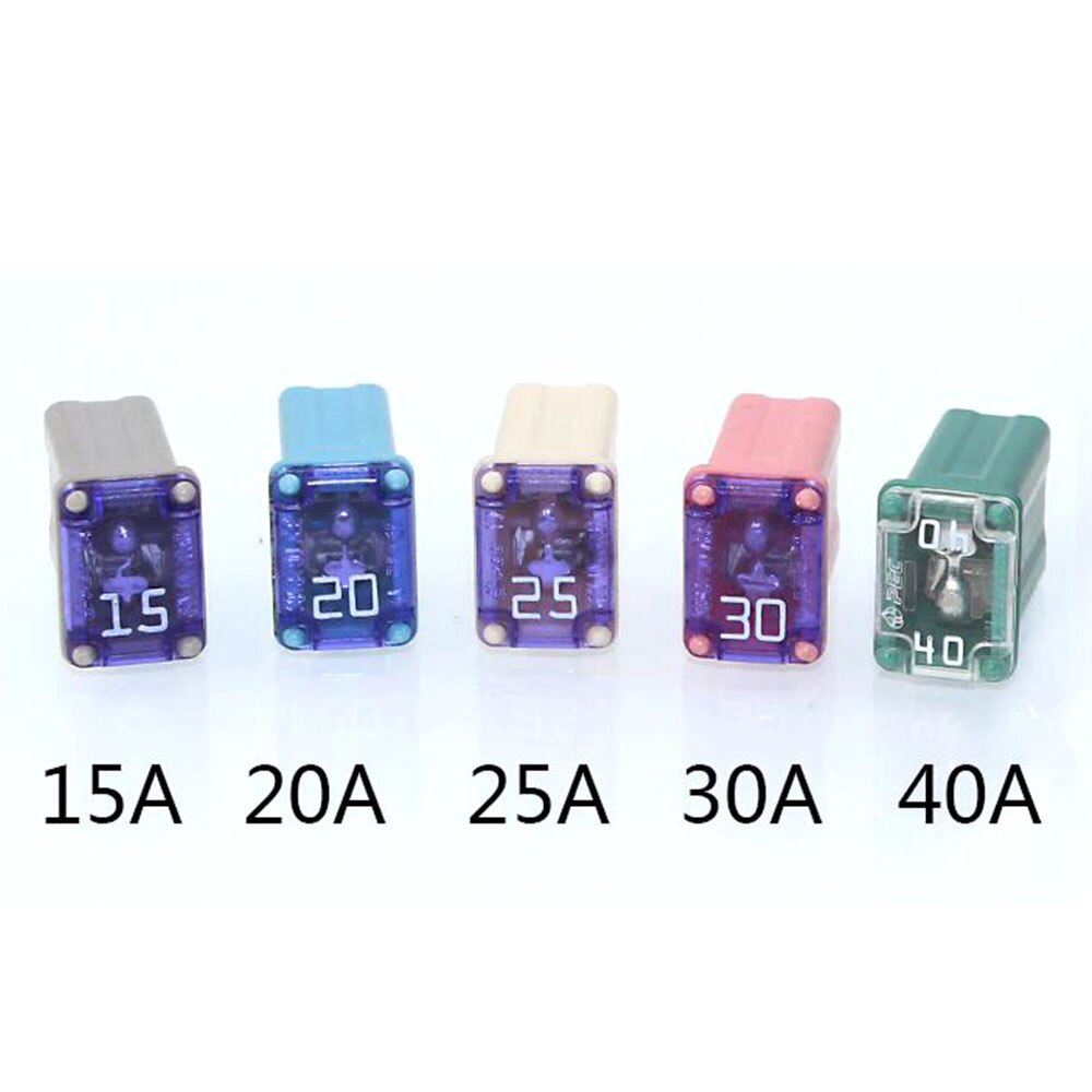 1PC PEC 15A 20A 25A 30A 40A Rectangle Car Fuse Square Auto FuseTube for Ford Mondeo Corola