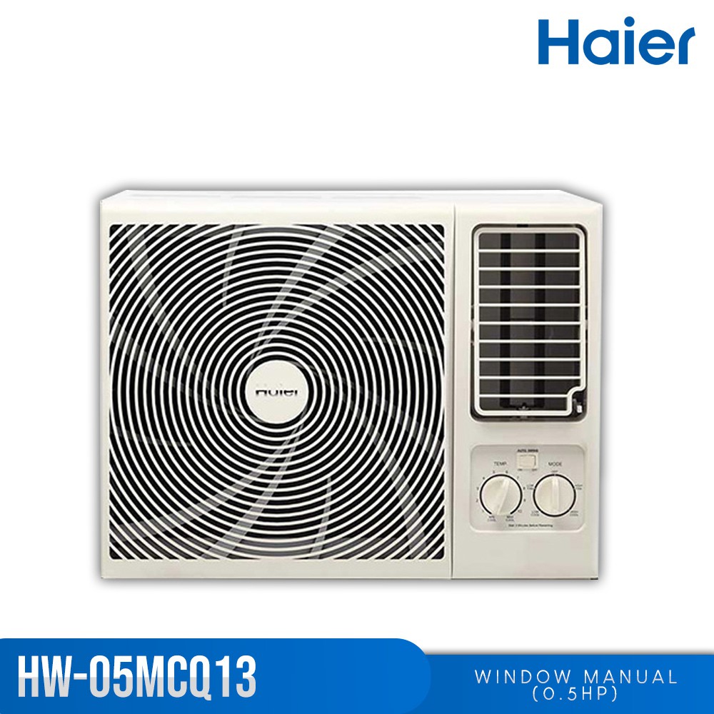 Haier HW05MCQ 0.5 HP Blue Fin Manual NonInverter Window Type Aircon Shopee Philippines