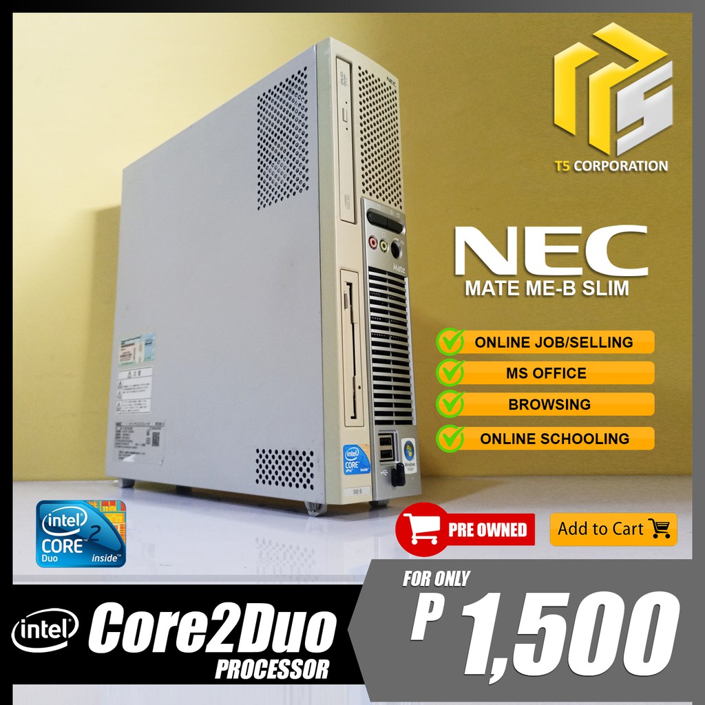 DESKTOP NEC CORE 2 DUOPROCESSOR 2GB 160GB DVD Shopee Philippines