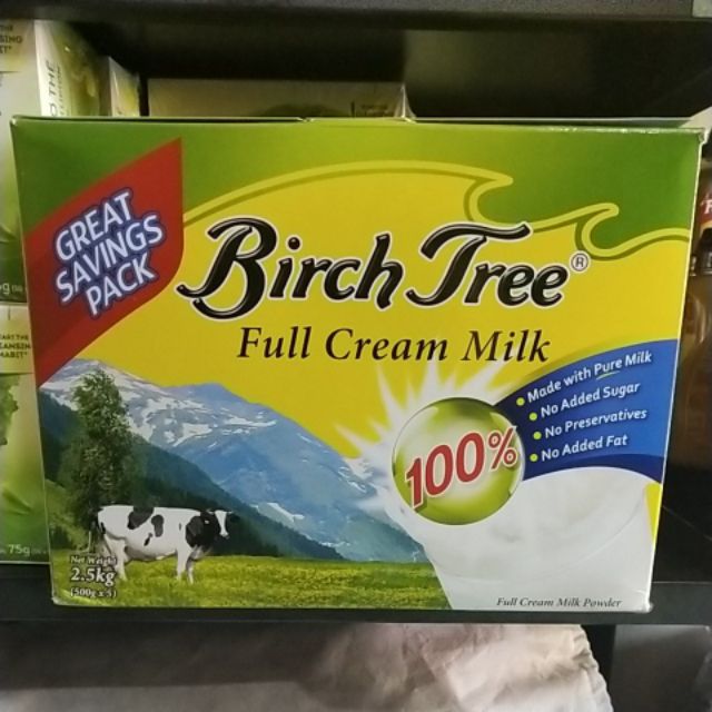 Birch Tree Full Cream Milk Powder (2.5kg) Shopee Philippines