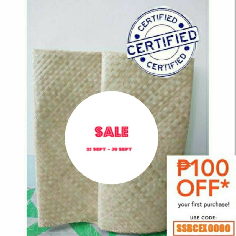 !!ONHAND!!BEX Romblon Native Banig; Picnic Mat; Baby Mat 40x60 Shopee