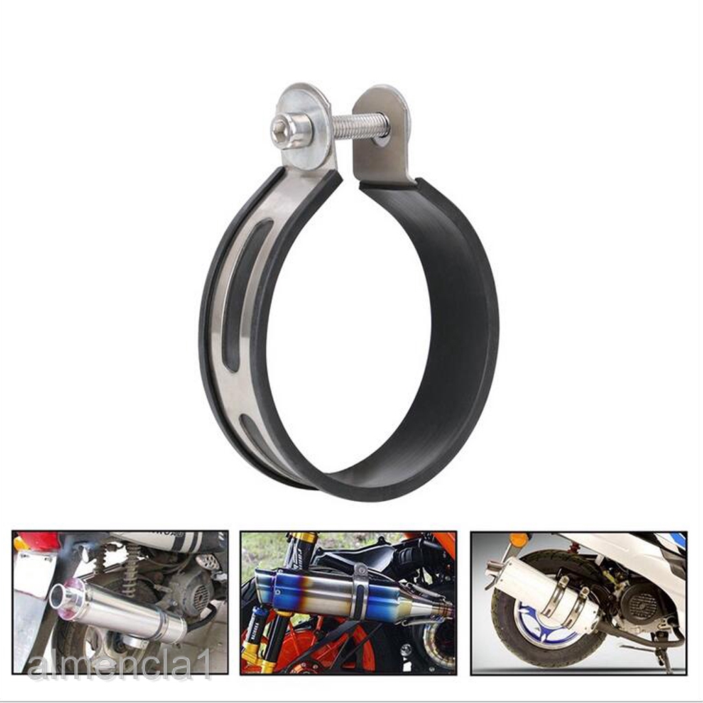 Stainless Steel Motorcycle Exhaust Pipe Muffler Holder Clamp for 100mm