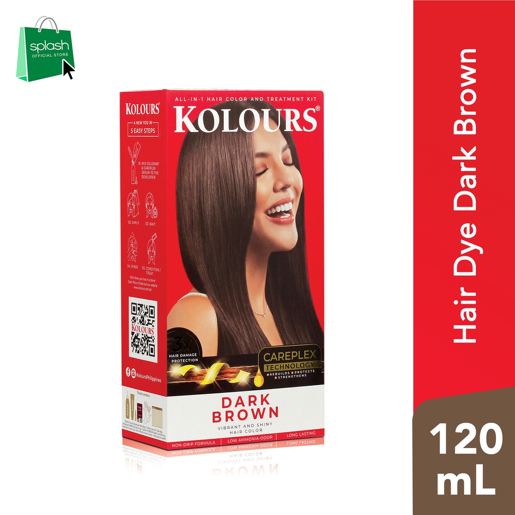 Kolours Hair Dye Dark Brown for Women 120ml Shopee Philippines