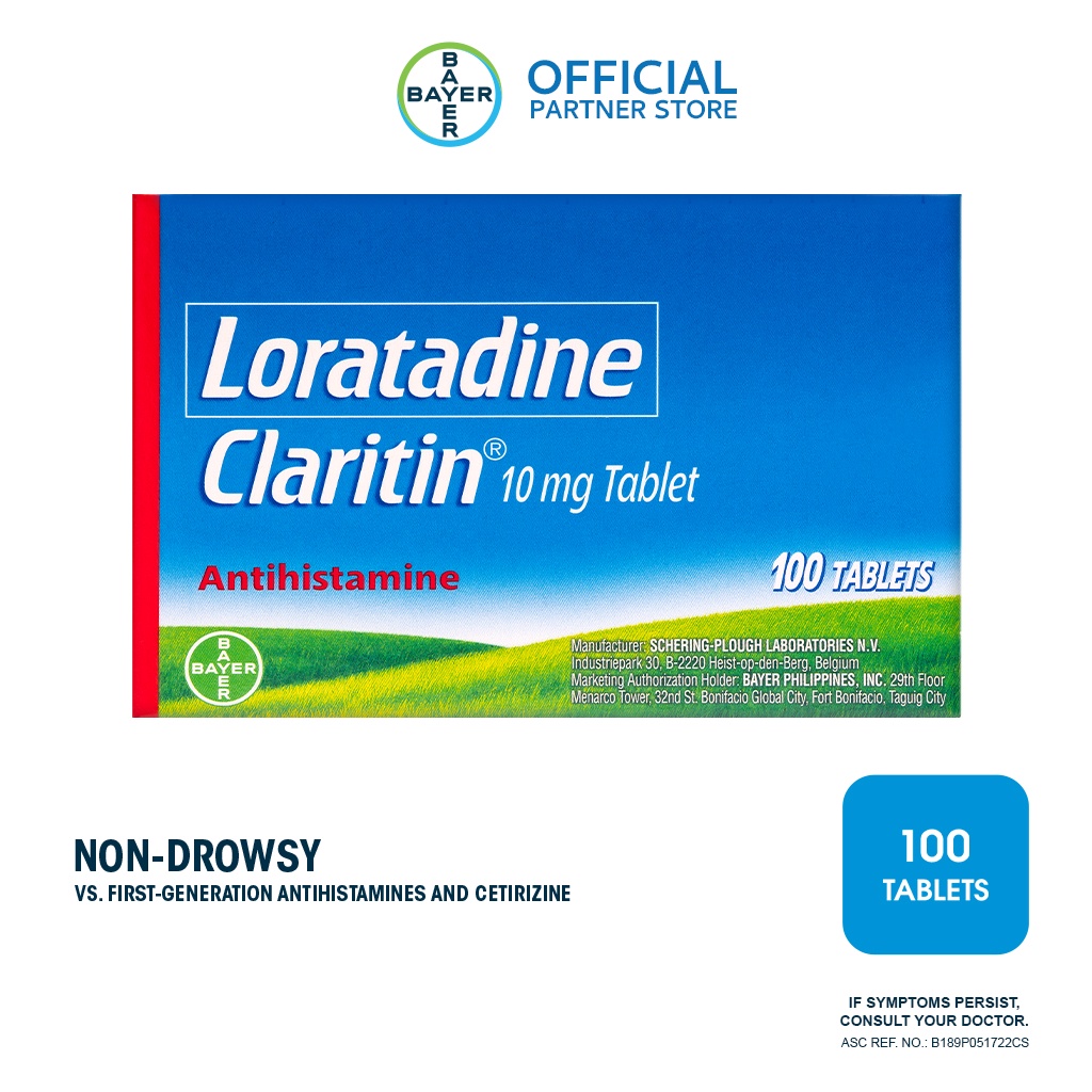 Claritin 10mg Tablets 100's Shopee Philippines