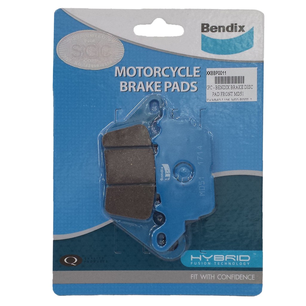 Bendix Brake Pads MD51 for Mio i 125, Aerox155, NMAX, Sniper Shopee