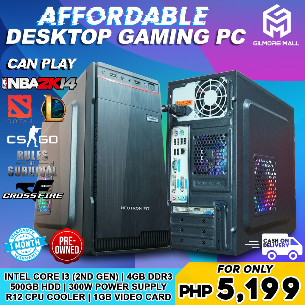 ASSORTED SUPER AFFORDABLE GAMING DESKTOP PC Core i3 2nd