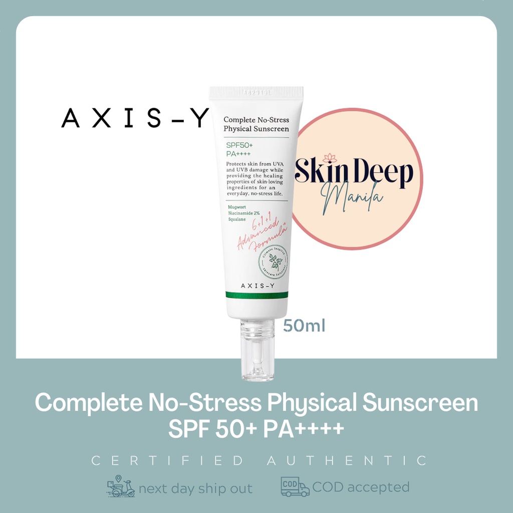 AXISY Complete NoStress Physical Sunscreen 50ml SPF 50+ PA ++++ ISO