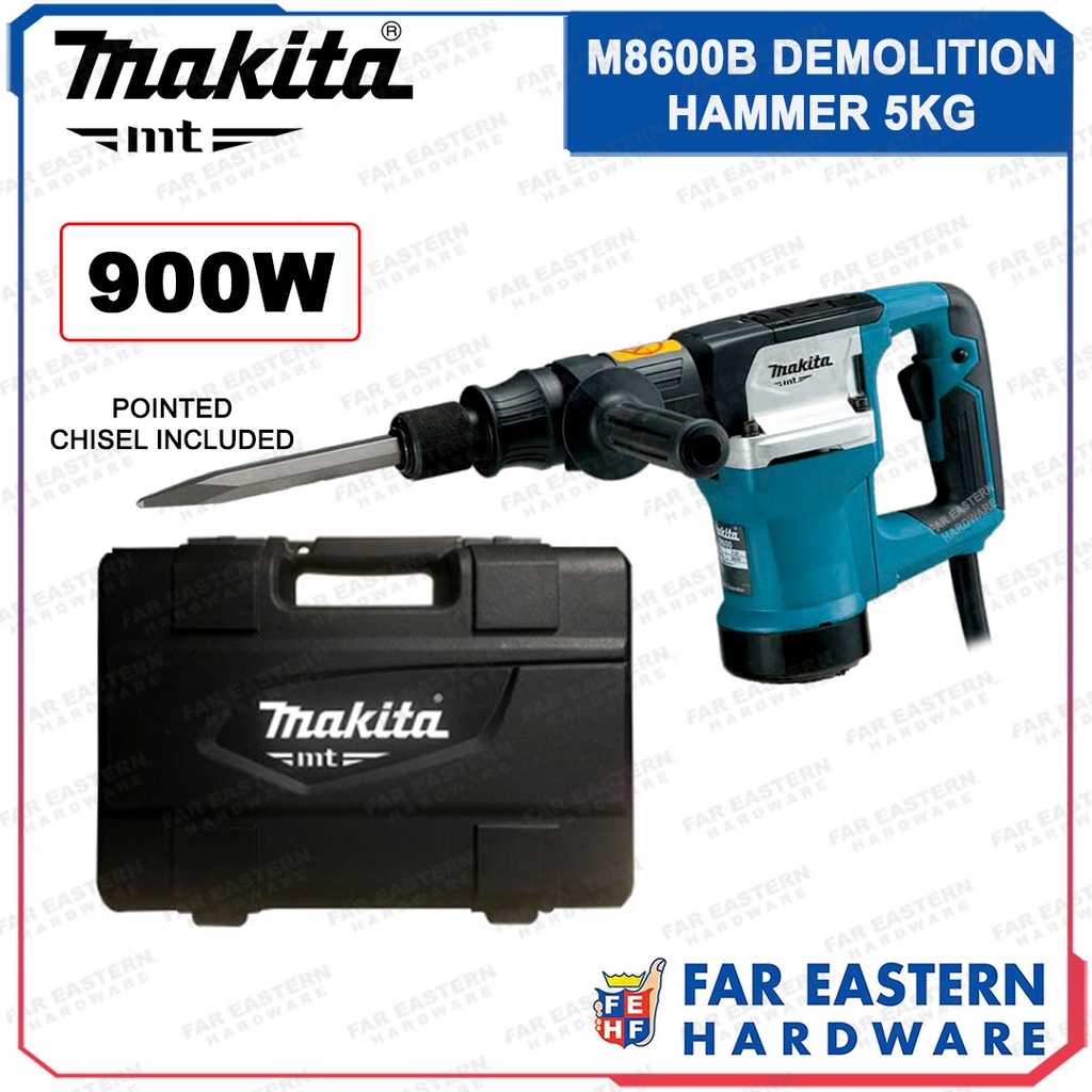 MAKITA Demolition Hammer 5KG Hex Shank Bit 900W M8600B MKPTCD Shopee