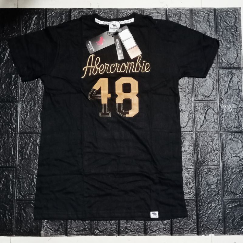 Abercrombie cotton tshirt for men (embroid print) Shopee Philippines