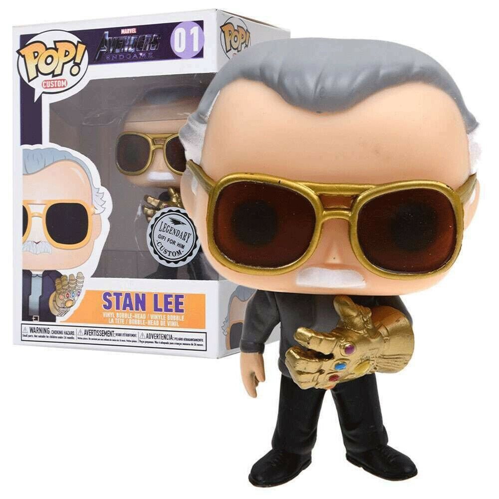 Funko Pop Endgame Exclusive Stan Lee w/ Infinity Gauntlet(Side Stance
