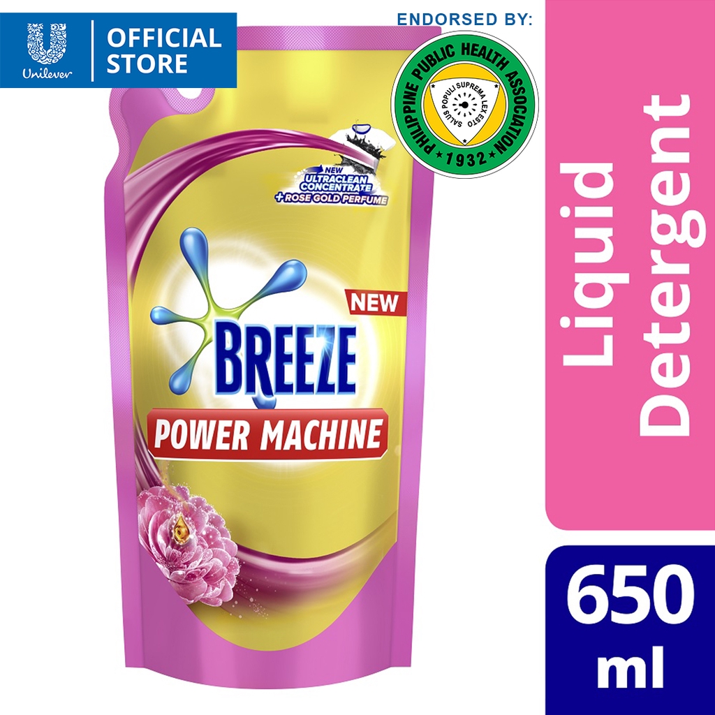 Breeze Liquid Detergent With Rose Gold Perfume 650ml Shopee Philippines