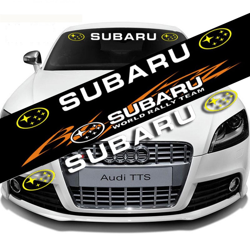 Modified Reflective Vinyl Car Front Rear Windshield Sticker for Subaru