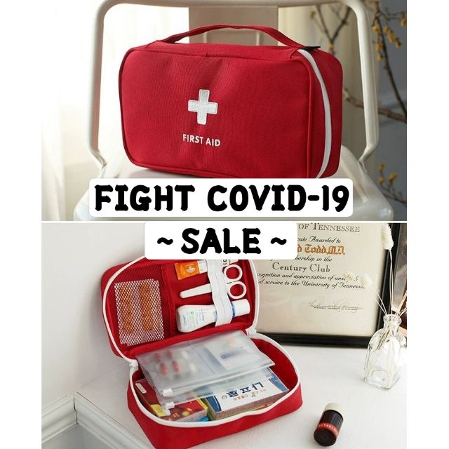 First Aid Kit Emergency Kit Personal Hygiene Pack Travel Bag Shopee