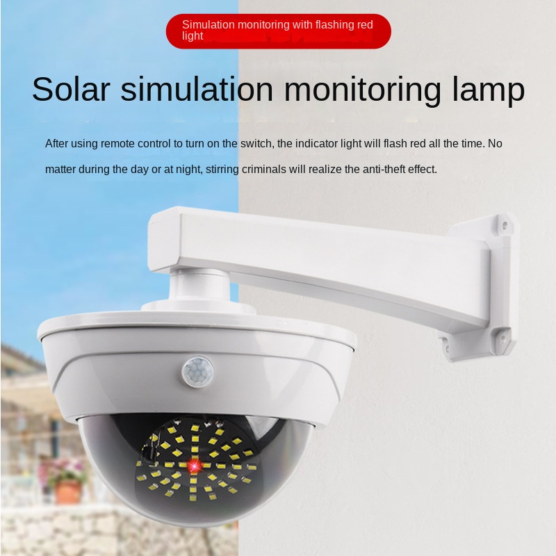 Solar Wall Light Simulation Surveillance Camera Household Garden Human