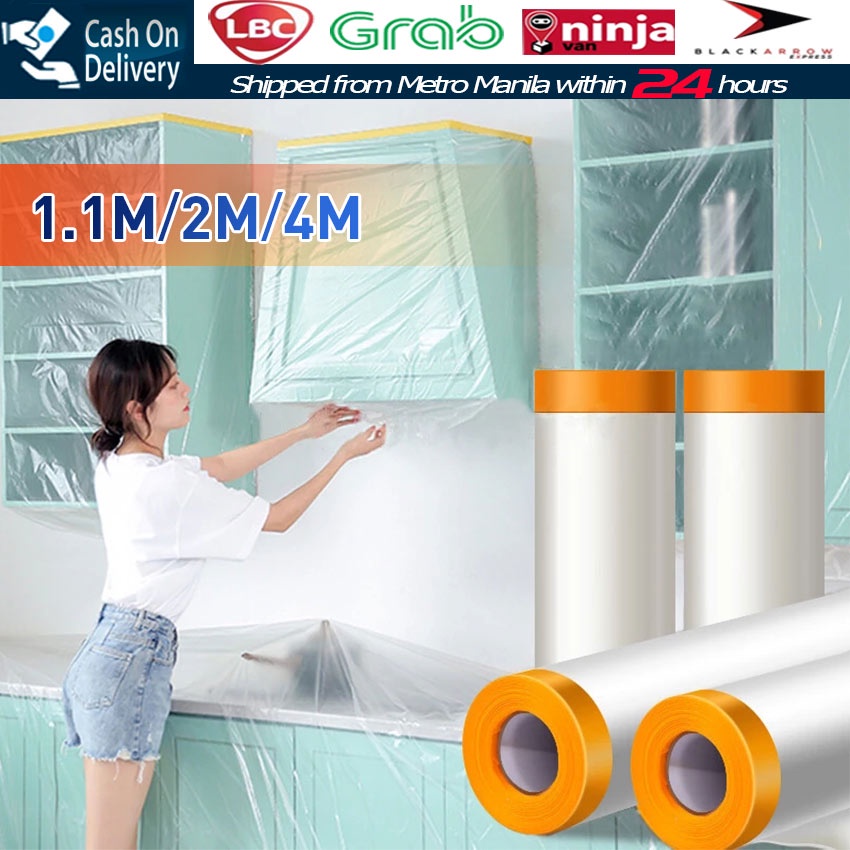 20M*1.1M/2M/4M Furniture Dust Cover Plastic for Spray Painting Masking