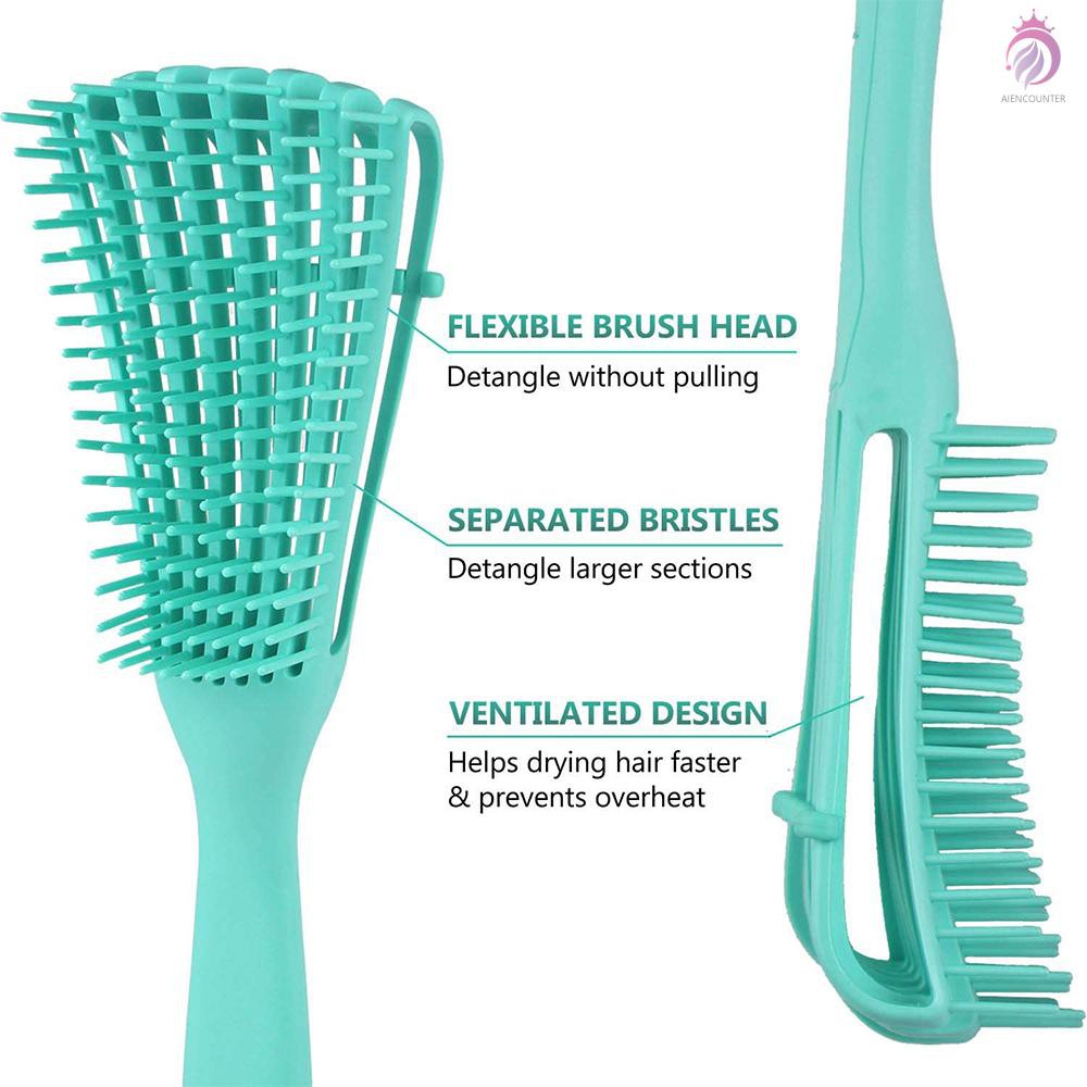 A & N Comb Hair Comb Detangling Brush for Natural Hair Adjustable Detangler Brush for Afro