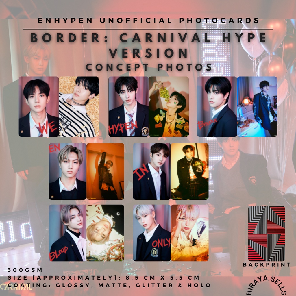 ENHYPEN Border Carnival HYPE Version Concept Photos [Unofficial