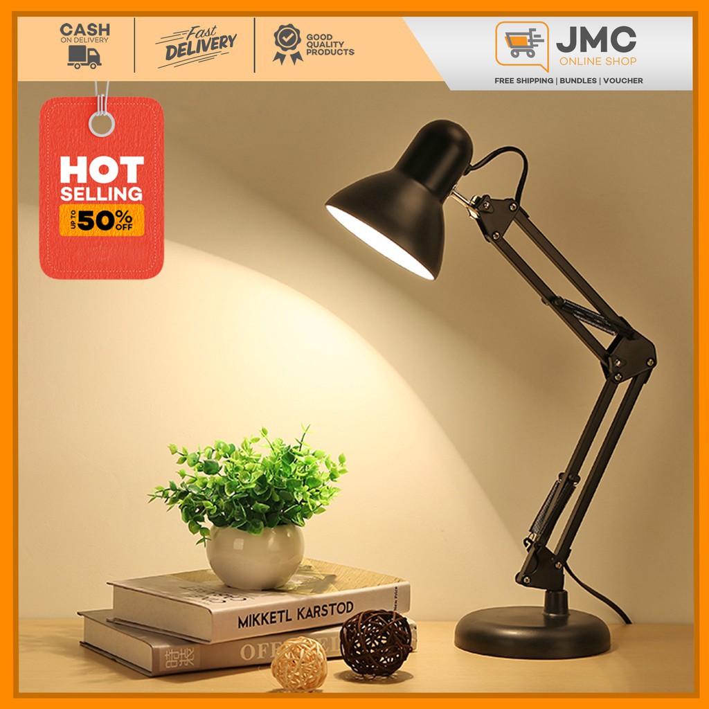 Metal Adjustable Arm Work Desk Lamp 811 Shopee Philippines