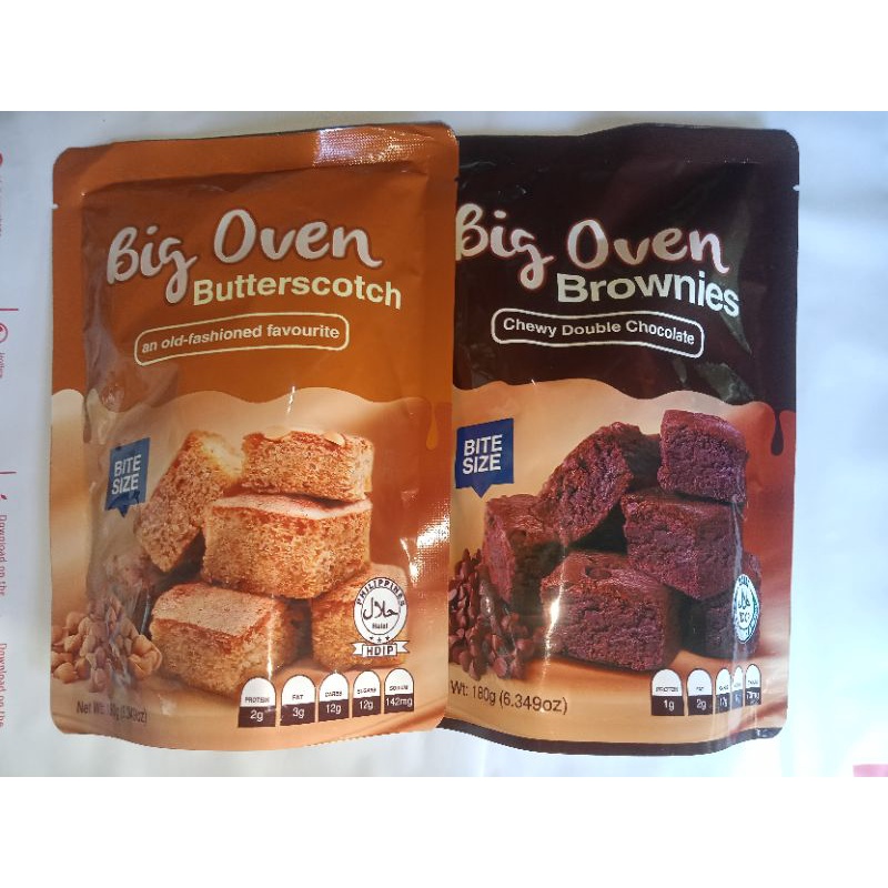 BIG OVEN Brownies & Butterscotch Shopee Philippines
