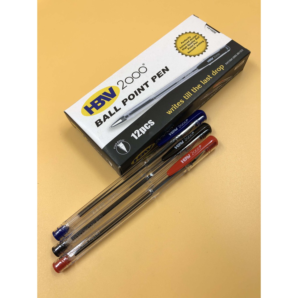 HBW BALLPEN 2000 (12PC BOX) (SCHOOL SUPPLIES)* Shopee Philippines