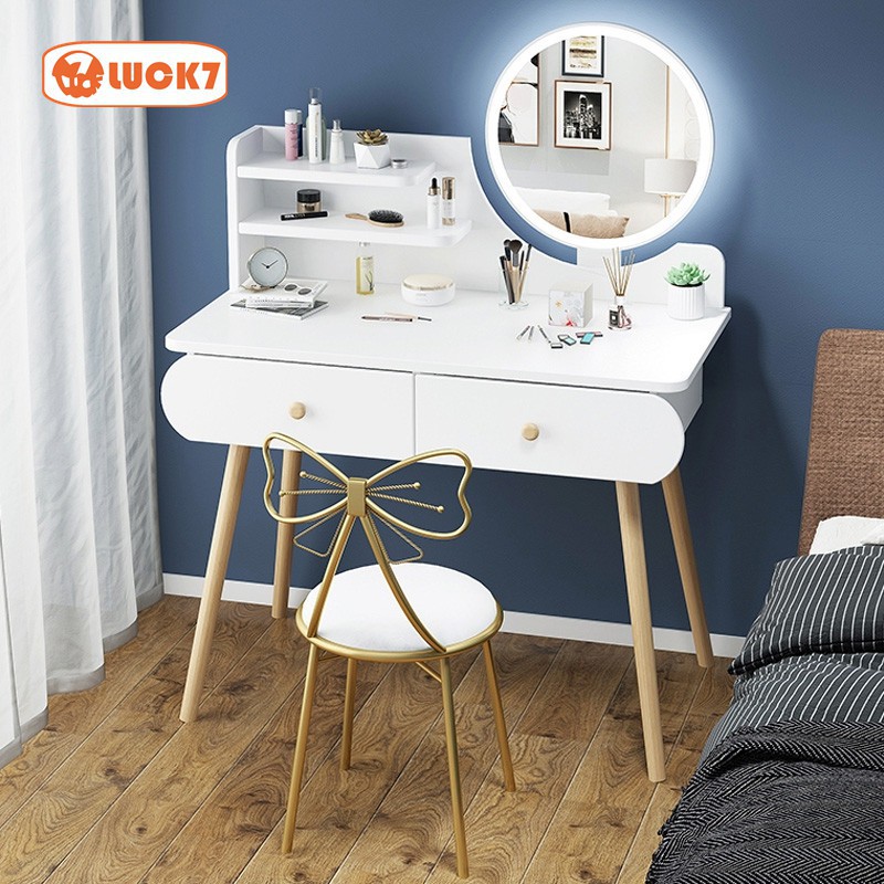 ligth small vanity table vanity dresser nordic chair mirror with light