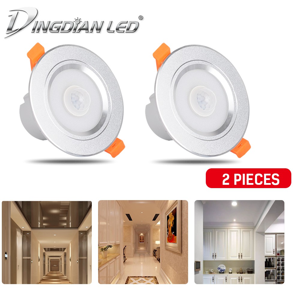 DingDian LED 2 Packs LED Lights for Room,AC220V 3W Light