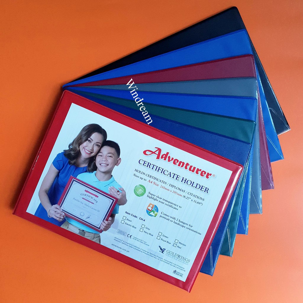Adventurer Certificate Holder short letter size CH3 Shopee Philippines