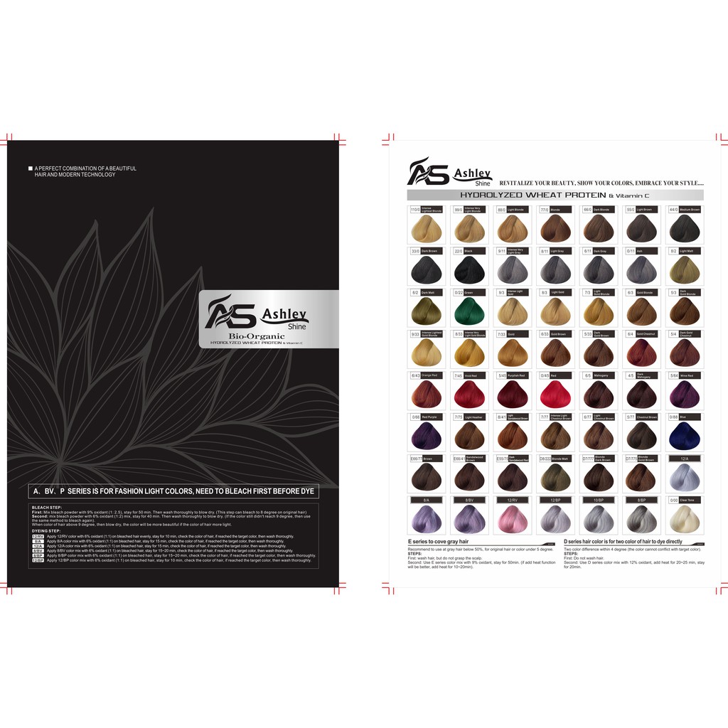 Ashley Hair Color Chart Shopee Philippines