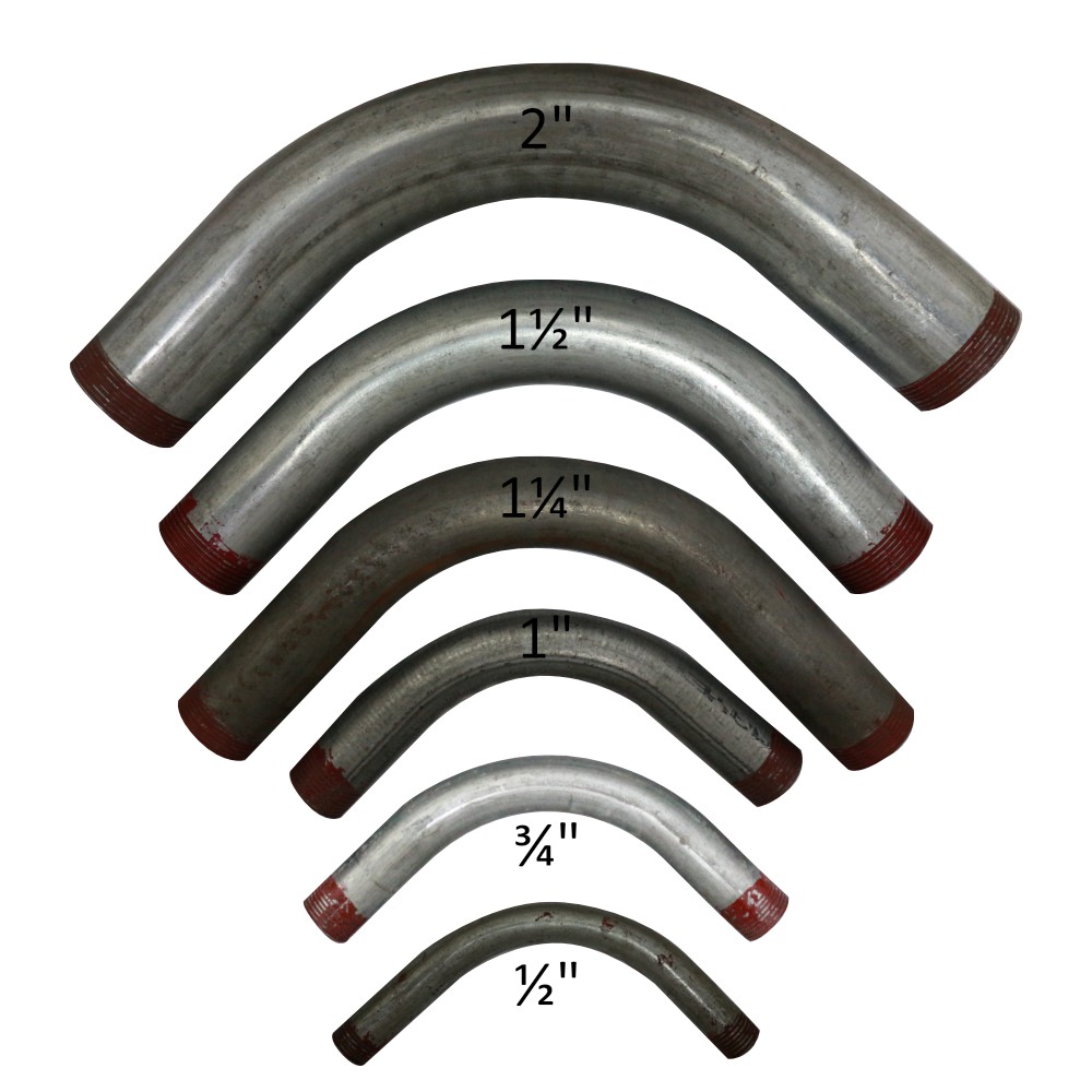 Rigid Steel Conduit RSC Long Elbow 1/2" 3/4" 1" 11/4" 11/2" Shopee