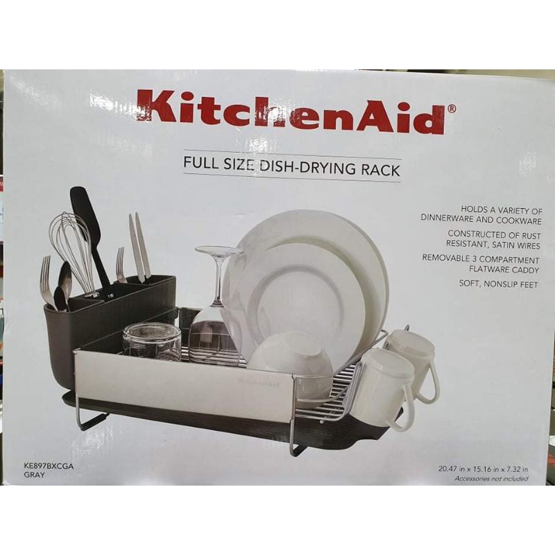 KitchenAid Full Size Dish Drying Rack (Gray) Shopee Philippines