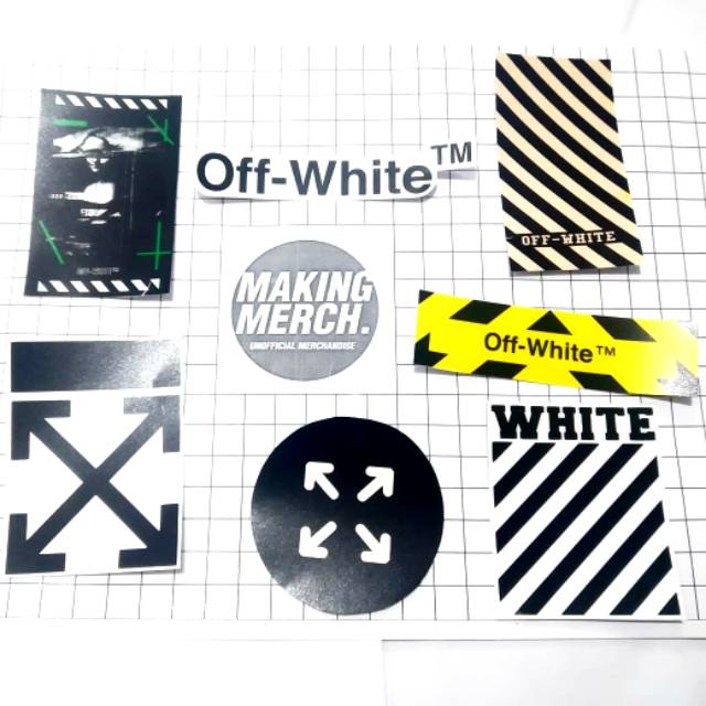 Stickers OFFWHITE ubicaciondepersonas.cdmx.gob.mx