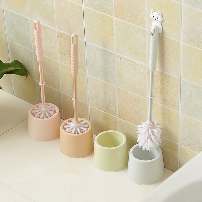 Toilet Brush Set TPR Soft Brush Bathroom Deep Cleaning Tool Toilet