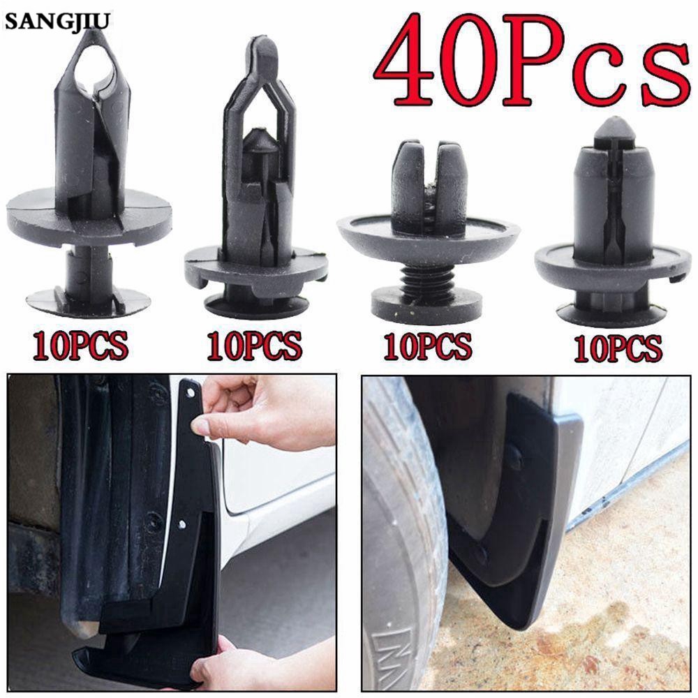 40Pcs Car Body Bumper Fender Mud Flaps Push Pin Rivet Retainer Trim Molding Clips Shopee