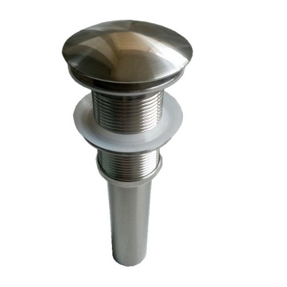 Nickle Brushed Bathroom Brass Basin Sink Drain Lavatory Pop Up Sink Waste Drainer Waterlet