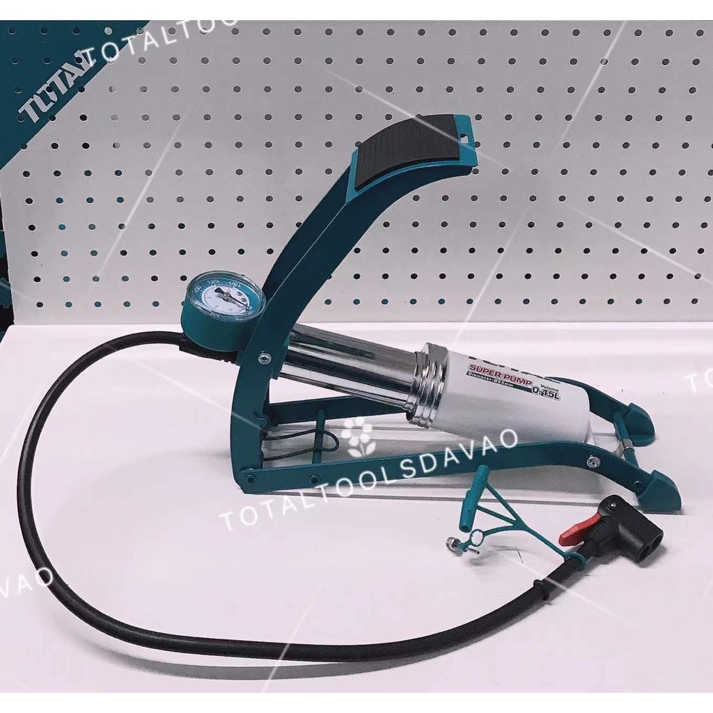 TOTAL Premium Industrial Foot pump tire pump balloon inflation pump