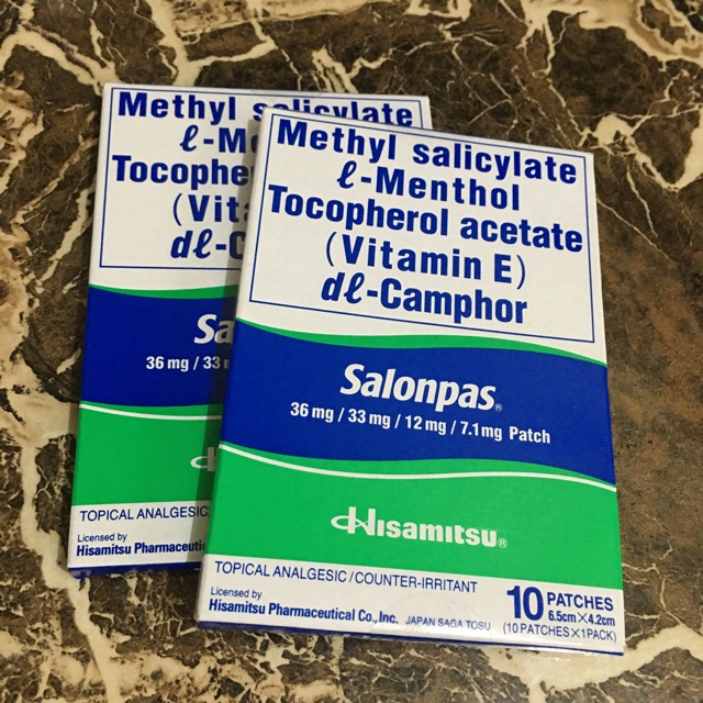 10 patchesoriginal Hisamitsu Salonpas Shopee Philippines